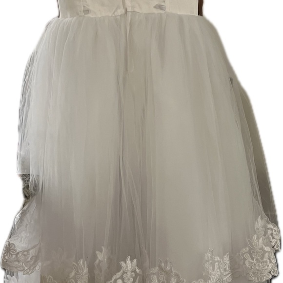 Angels White Sleeveless A-Line Sundress